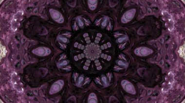 Soyut boya fırça mürekkep patlayabilir formanın düzgün kavramı simetrik desen süs dekoratif Kaleidoscope hareketi geometrik daire ve yıldız şekli