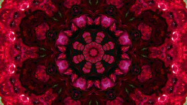 Soyut boya fırça mürekkep patlayabilir formanın düzgün kavramı simetrik desen süs dekoratif Kaleidoscope hareketi geometrik daire ve yıldız şekli