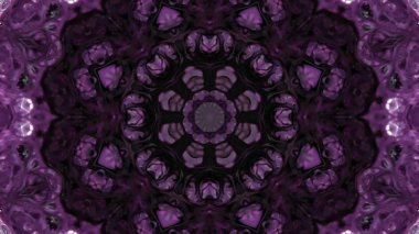 Soyut boya fırça mürekkep patlayabilir formanın düzgün kavramı simetrik desen süs dekoratif Kaleidoscope hareketi geometrik daire ve yıldız şekli