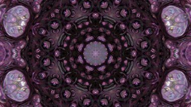 Soyut boya fırça mürekkep patlayabilir formanın düzgün kavramı simetrik desen süs dekoratif Kaleidoscope hareketi geometrik daire ve yıldız şekli