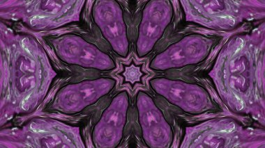 Soyut boya fırça mürekkep patlayabilir formanın düzgün kavramı simetrik desen süs dekoratif Kaleidoscope hareketi geometrik daire ve yıldız şekli