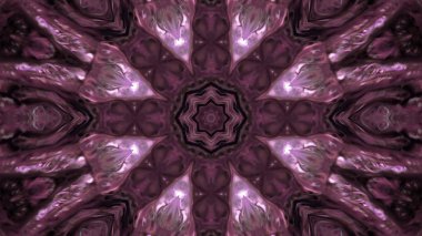 Soyut boya fırça mürekkep patlayabilir formanın düzgün kavramı simetrik desen süs dekoratif Kaleidoscope hareketi geometrik daire ve yıldız şekli