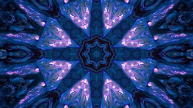 Soyut boya fırça mürekkep patlayabilir formanın düzgün kavramı simetrik desen süs dekoratif Kaleidoscope hareketi geometrik daire ve yıldız şekli