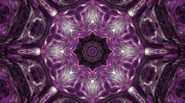 Soyut boya fırça mürekkep patlayabilir formanın düzgün kavramı simetrik desen süs dekoratif Kaleidoscope hareketi geometrik daire ve yıldız şekli