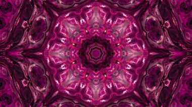 Soyut boya fırça mürekkep patlayabilir formanın düzgün kavramı simetrik desen süs dekoratif Kaleidoscope hareketi geometrik daire ve yıldız şekli