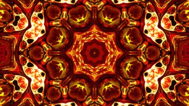 Soyut boya fırça mürekkep patlayabilir formanın düzgün kavramı simetrik desen süs dekoratif Kaleidoscope hareketi geometrik daire ve yıldız şekli