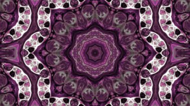 Soyut boya fırça mürekkep patlayabilir formanın düzgün kavramı simetrik desen süs dekoratif Kaleidoscope hareketi geometrik daire ve yıldız şekli