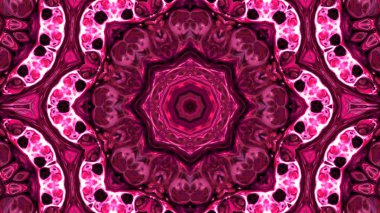 Soyut boya fırça mürekkep patlayabilir formanın düzgün kavramı simetrik desen süs dekoratif Kaleidoscope hareketi geometrik daire ve yıldız şekli