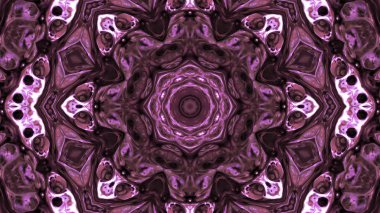 Soyut boya fırça mürekkep patlayabilir formanın düzgün kavramı simetrik desen süs dekoratif Kaleidoscope hareketi geometrik daire ve yıldız şekli