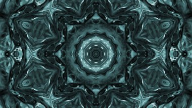 Soyut boya fırça mürekkep patlayabilir formanın düzgün kavramı simetrik desen süs dekoratif Kaleidoscope hareketi geometrik daire ve yıldız şekli