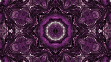 Soyut boya fırça mürekkep patlayabilir formanın düzgün kavramı simetrik desen süs dekoratif Kaleidoscope hareketi geometrik daire ve yıldız şekli