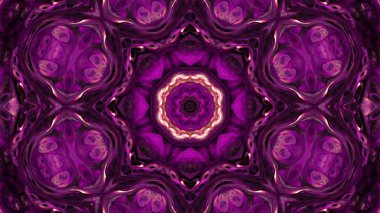 Soyut boya fırça mürekkep patlayabilir formanın düzgün kavramı simetrik desen süs dekoratif Kaleidoscope hareketi geometrik daire ve yıldız şekli