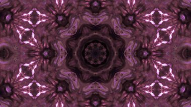 Soyut boya fırça mürekkep patlayabilir formanın düzgün kavramı simetrik desen süs dekoratif Kaleidoscope hareketi geometrik daire ve yıldız şekli