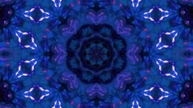 Soyut boya fırça mürekkep patlayabilir formanın düzgün kavramı simetrik desen süs dekoratif Kaleidoscope hareketi geometrik daire ve yıldız şekli