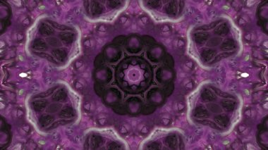 Soyut boya fırça mürekkep patlayabilir formanın düzgün kavramı simetrik desen süs dekoratif Kaleidoscope hareketi geometrik daire ve yıldız şekli