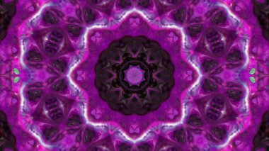 Soyut boya fırça mürekkep patlayabilir formanın düzgün kavramı simetrik desen süs dekoratif Kaleidoscope hareketi geometrik daire ve yıldız şekli