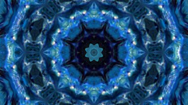 Soyut boya fırça mürekkep patlayabilir formanın düzgün kavramı simetrik desen süs dekoratif Kaleidoscope hareketi geometrik daire ve yıldız şekli