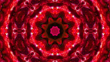 Soyut boya fırça mürekkep patlayabilir formanın düzgün kavramı simetrik desen süs dekoratif Kaleidoscope hareketi geometrik daire ve yıldız şekli