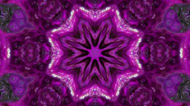 Soyut boya fırça mürekkep patlayabilir formanın düzgün kavramı simetrik desen süs dekoratif Kaleidoscope hareketi geometrik daire ve yıldız şekli