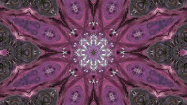 Soyut boya fırça mürekkep patlayabilir formanın düzgün kavramı simetrik desen süs dekoratif Kaleidoscope hareketi geometrik daire ve yıldız şekli