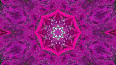 Soyut boya fırça mürekkep patlayabilir formanın düzgün kavramı simetrik desen süs dekoratif Kaleidoscope hareketi geometrik daire ve yıldız şekli