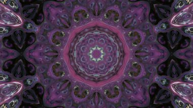 Soyut boya fırça mürekkep patlayabilir formanın düzgün kavramı simetrik desen süs dekoratif Kaleidoscope hareketi geometrik daire ve yıldız şekli