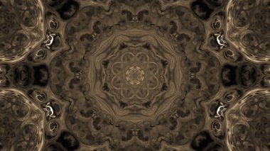 Soyut boya fırça mürekkep patlayabilir formanın düzgün kavramı simetrik desen süs dekoratif Kaleidoscope hareketi geometrik daire ve yıldız şekli