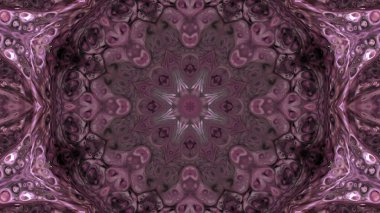 Soyut boya fırça mürekkep patlayabilir formanın düzgün kavramı simetrik desen süs dekoratif Kaleidoscope hareketi geometrik daire ve yıldız şekli