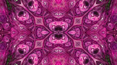 Soyut boya fırça mürekkep patlayabilir formanın düzgün kavramı simetrik desen süs dekoratif Kaleidoscope hareketi geometrik daire ve yıldız şekli