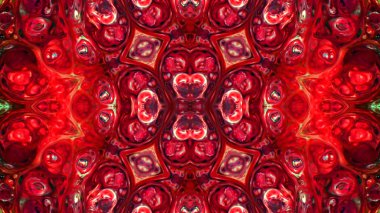 Soyut boya fırça mürekkep patlayabilir formanın düzgün kavramı simetrik desen süs dekoratif Kaleidoscope hareketi geometrik daire ve yıldız şekli