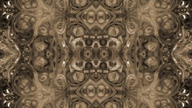 Soyut boya fırça mürekkep patlayabilir formanın düzgün kavramı simetrik desen süs dekoratif Kaleidoscope hareketi geometrik daire ve yıldız şekli