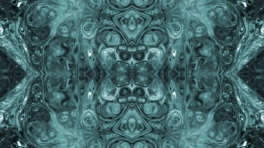 Soyut boya fırça mürekkep patlayabilir formanın düzgün kavramı simetrik desen süs dekoratif Kaleidoscope hareketi geometrik daire ve yıldız şekli