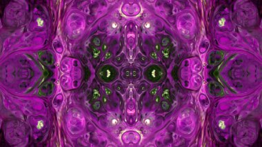 Soyut boya fırça mürekkep patlayabilir formanın düzgün kavramı simetrik desen süs dekoratif Kaleidoscope hareketi geometrik daire ve yıldız şekli