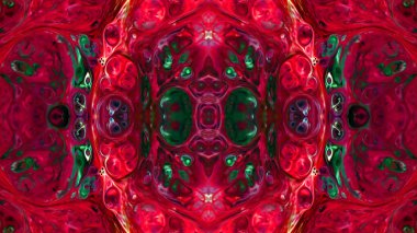 Soyut boya fırça mürekkep patlayabilir formanın düzgün kavramı simetrik desen süs dekoratif Kaleidoscope hareketi geometrik daire ve yıldız şekli