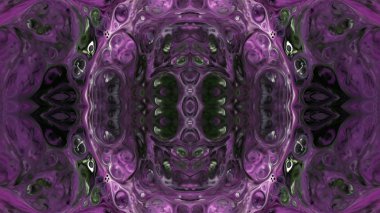 Soyut boya fırça mürekkep patlayabilir formanın düzgün kavramı simetrik desen süs dekoratif Kaleidoscope hareketi geometrik daire ve yıldız şekli