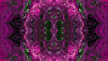 Soyut boya fırça mürekkep patlayabilir formanın düzgün kavramı simetrik desen süs dekoratif Kaleidoscope hareketi geometrik daire ve yıldız şekli