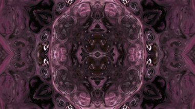 Soyut boya fırça mürekkep patlayabilir formanın düzgün kavramı simetrik desen süs dekoratif Kaleidoscope hareketi geometrik daire ve yıldız şekli