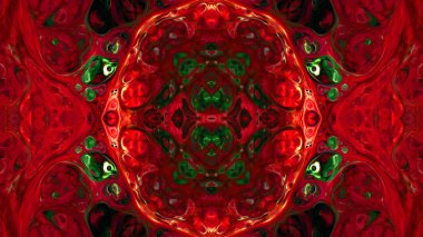 Soyut boya fırça mürekkep patlayabilir formanın düzgün kavramı simetrik desen süs dekoratif Kaleidoscope hareketi geometrik daire ve yıldız şekli