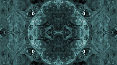 Soyut boya fırça mürekkep patlayabilir formanın düzgün kavramı simetrik desen süs dekoratif Kaleidoscope hareketi geometrik daire ve yıldız şekli