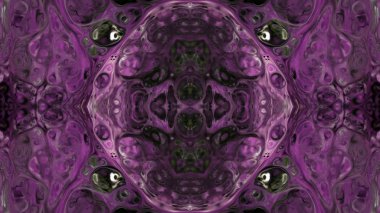 Soyut boya fırça mürekkep patlayabilir formanın düzgün kavramı simetrik desen süs dekoratif Kaleidoscope hareketi geometrik daire ve yıldız şekli