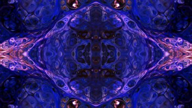 Soyut boya fırça mürekkep patlayabilir formanın düzgün kavramı simetrik desen süs dekoratif Kaleidoscope hareketi geometrik daire ve yıldız şekli