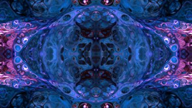 Soyut boya fırça mürekkep patlayabilir formanın düzgün kavramı simetrik desen süs dekoratif Kaleidoscope hareketi geometrik daire ve yıldız şekli