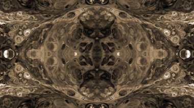 Soyut boya fırça mürekkep patlayabilir formanın düzgün kavramı simetrik desen süs dekoratif Kaleidoscope hareketi geometrik daire ve yıldız şekli