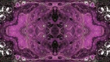 Soyut boya fırça mürekkep patlayabilir formanın düzgün kavramı simetrik desen süs dekoratif Kaleidoscope hareketi geometrik daire ve yıldız şekli