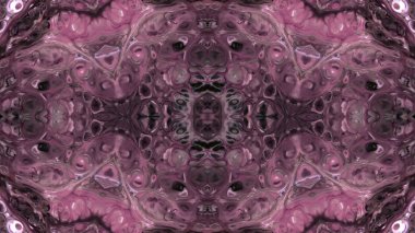 Soyut boya fırça mürekkep patlayabilir formanın düzgün kavramı simetrik desen süs dekoratif Kaleidoscope hareketi geometrik daire ve yıldız şekli