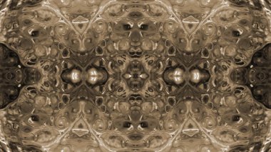 Soyut boya fırça mürekkep patlayabilir formanın düzgün kavramı simetrik desen süs dekoratif Kaleidoscope hareketi geometrik daire ve yıldız şekli