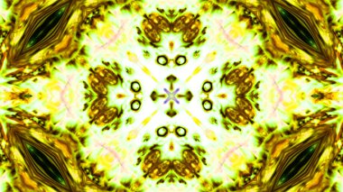 Soyut boya fırça mürekkep patlayabilir formanın düzgün kavramı simetrik desen süs dekoratif Kaleidoscope hareketi geometrik daire ve yıldız şekli