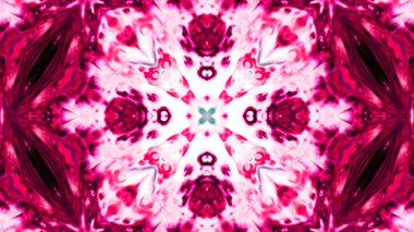 Soyut boya fırça mürekkep patlayabilir formanın düzgün kavramı simetrik desen süs dekoratif Kaleidoscope hareketi geometrik daire ve yıldız şekli