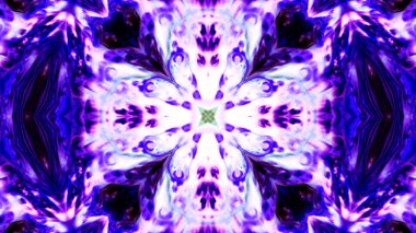 Soyut boya fırça mürekkep patlayabilir formanın düzgün kavramı simetrik desen süs dekoratif Kaleidoscope hareketi geometrik daire ve yıldız şekli