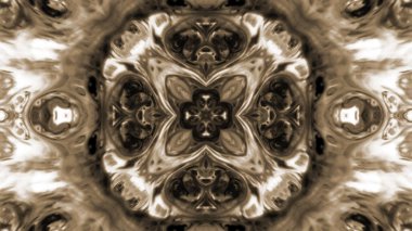 Soyut boya fırça mürekkep patlayabilir formanın düzgün kavramı simetrik desen süs dekoratif Kaleidoscope hareketi geometrik daire ve yıldız şekli